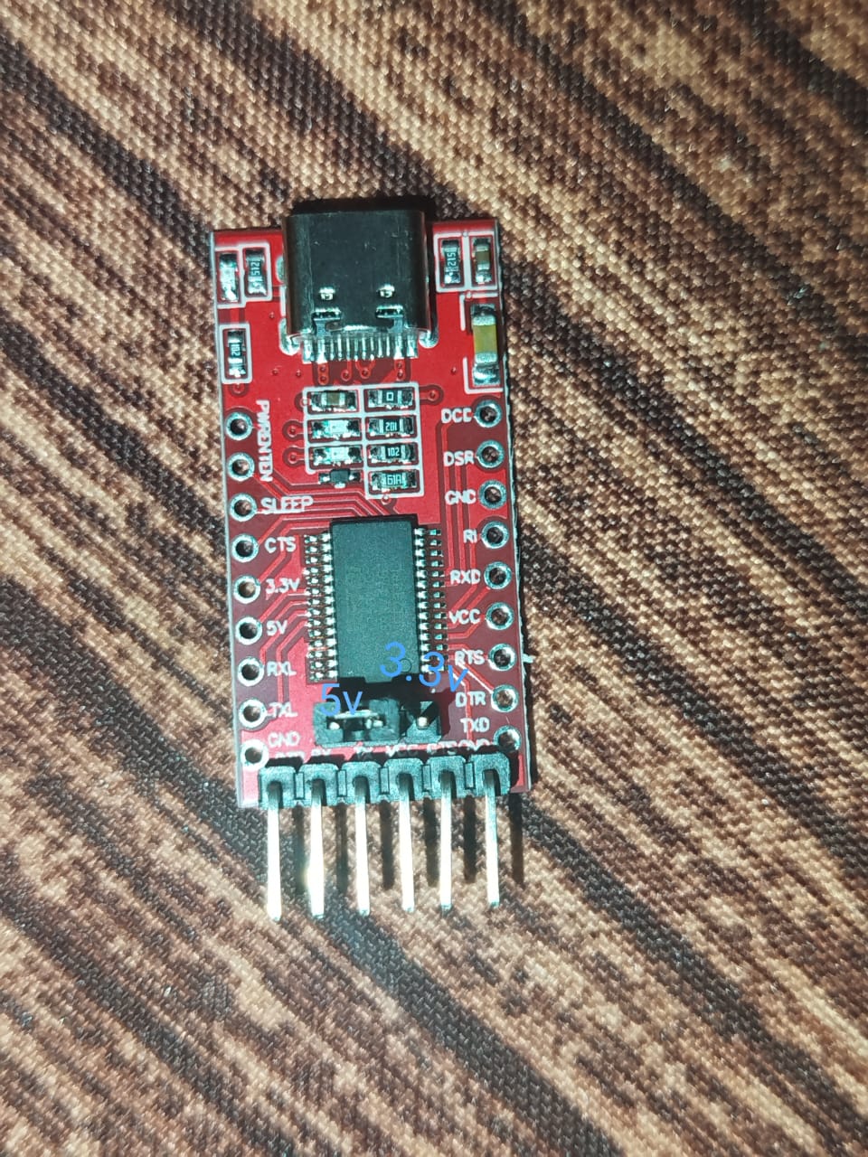 TTL converter and serial interface hardware used in student practical work